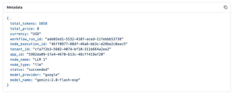 GENERATION の Metadata