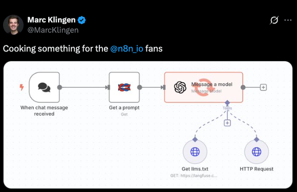 前回記事を書いた1週間後に Langfuse CEO の Marc が公式版を作り始めた