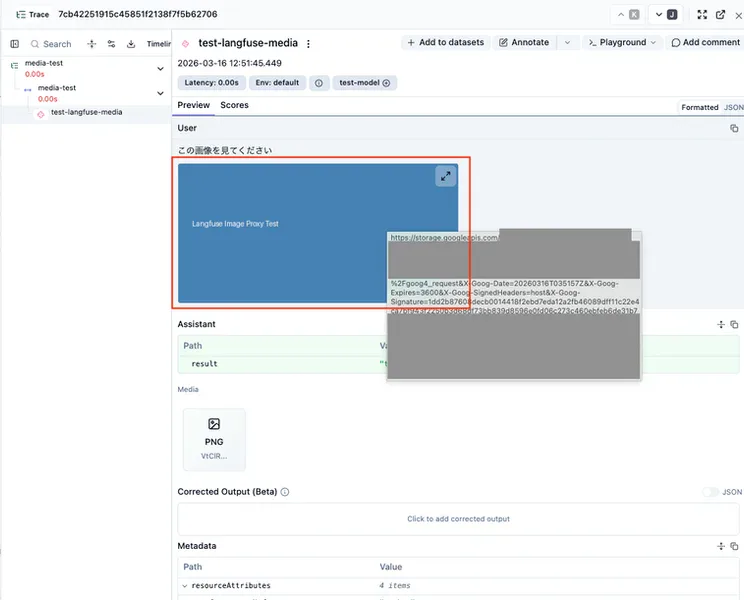 LangfuseMedia によるインライン表示